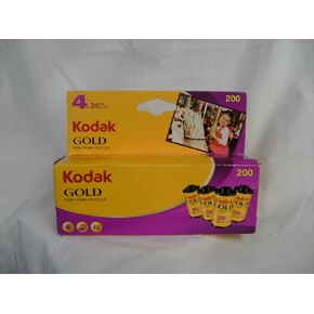 Kodak 603 0100 Gold 200 Color Negative Film (ISO 200) 35mm 24-Exposures 4 Roll Pack