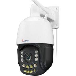 Ctronics 4K 30x Optical Zoom Security Camera Outdoor, 150m Night Vision, 2.4/5Ghz WiFi, AI Human/Vehicle/Pet Detection, Auto Tracking with Zoom, Preset Cruise Paths, 256GB TF Card/FTP/Cloud, Metal