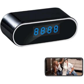 Home Security Camera HD 1080P Indoor with Clock Detector, WiFi Smart Camera with Night Vision,Motion Detection