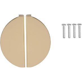 ARTIBETTER 2pcs Half Drawer Handles Elegant Cabinet Pulls for Wardrobes Shoe Cabinets Dressers Easy Installation Fashionable Design Fit