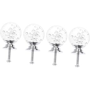 Bubble Ball Knobs 4 Pack Elegant Cabinet Door Handles Unique Pulls for Kitchen Dresser