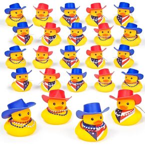 Cinrobiye 24 Set Summer Beach Rubber Ducks Hawaii Rubber Duckies Bulk Pink Flamingos Bath Ducks for Boys Girls Birthday Party Summer Pool Water Gifts Prizes Basket Stuffer Baby Shower Bath Decoration