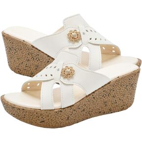 HESBITEUL Womens Platform Sandals Comfortable Walking Orthopedic Slippers Ladies Arch Support Sandals