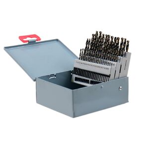 Shars #1-#60 60 pcs M35 Cobalt Heavy Duty Jobber Drill Set 135° Point Angle 404-2261C P