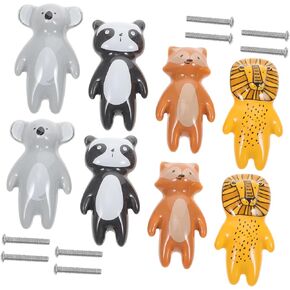 Cabinet Handles 8pcs Drawer Knobs Creative Pulls for Child's Room Ceramic Handle