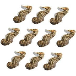 Antique Handles knobs Furniture Accessories 10 pcs Door Handle Drawer Cartoon Knobs Furniture Door Cabinet Knob Door Handle/Knob for Kid's Room Bedroom Door Drawer Pulls (Color : Crab) (Seahorse )