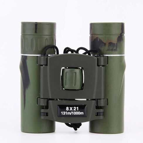 Telescope High Power Binoculars 8X21 Binoculars Green Film High Power Super Clear Camo Binoculars Low Light Telescope for Indoor/Outdoor in Kuwait
