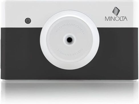 Minolta MNCP10-CH Instapix 2 في 1 كاميرا رقمية للطباعة الفورية وطابعة بلوتوث (وردي مرجاني) + حقيبة كاميرا + قطعة قماش للتنظيف من الألياف الدقيقة من Diginerds in Kuwait