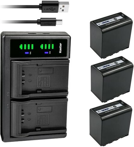 Kastar LTD2 USB Battery Charger Compatible with Panasonic AG-VBR59 AG-VBR59G AG-VBR89 AG-VBR89G AG-VBR118 AG-VBR118G VW-VBD29 VW-VBD58 VW-VBD58E-K VW-VBD58PPK VW-VBD78 VW-VBD98 Battery in Saudi Arabia