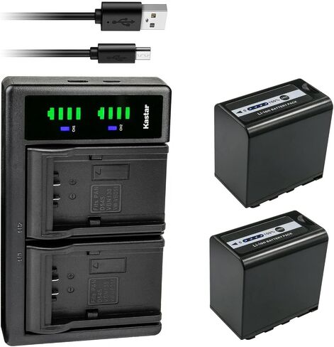 Kastar LTD2 USB Battery Charger Compatible with Panasonic AG-VBR59 AG-VBR59G AG-VBR89 AG-VBR89G AG-VBR118 AG-VBR118G VW-VBD29 VW-VBD58 VW-VBD58E-K VW-VBD58PPK VW-VBD78 VW-VBD98 Battery in Saudi Arabia