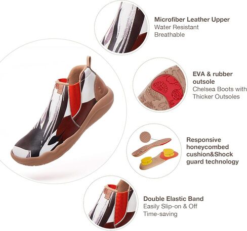 UIN Women's High Top Ankle Fashion Boots Casual Comfort Walking Shoes in Saudi Arabia