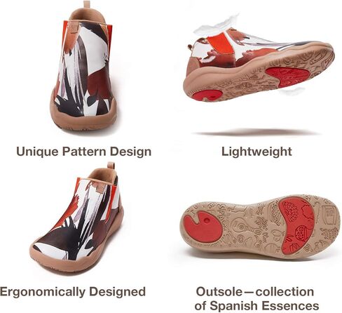 UIN Women's High Top Ankle Fashion Boots Casual Comfort Walking Shoes in Saudi Arabia