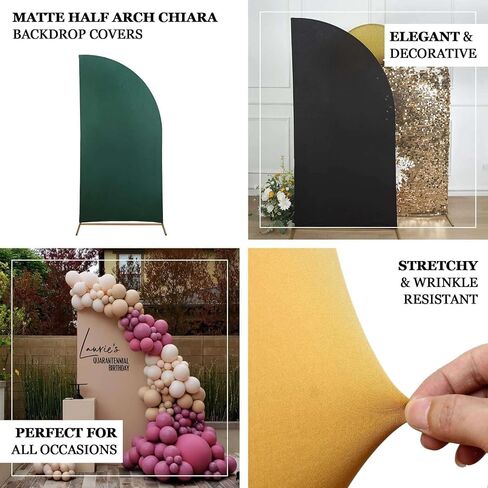 TableClothSfactory مجموعة من 4 أوكالبتوس Sage Green Spandex CHIARA BACKDROP COVER in Kuwait