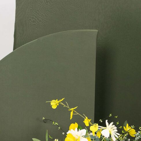 TableClothSfactory مجموعة من 4 أوكالبتوس Sage Green Spandex CHIARA BACKDROP COVER in Kuwait