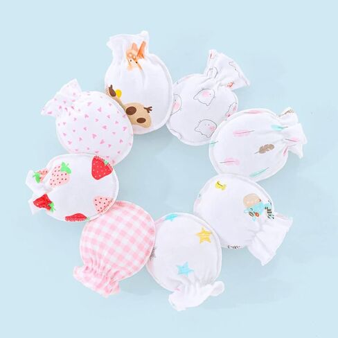 1 Pairs Newborn Baby Mittens Gloves Cotton Infant Toddler Scratch Mittens,Cotton in Saudi Arabia