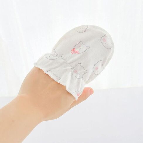 1 Pairs Newborn Baby Mittens Gloves Cotton Infant Toddler Scratch Mittens,Cotton in Saudi Arabia