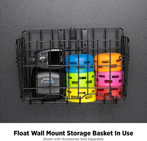Westcott Float Wall Mount Storage Basket by Lindsay Adler - Video and Photography Studio Organization (طقم سلة تخزين الجدار العائم) in Saudi Arabia