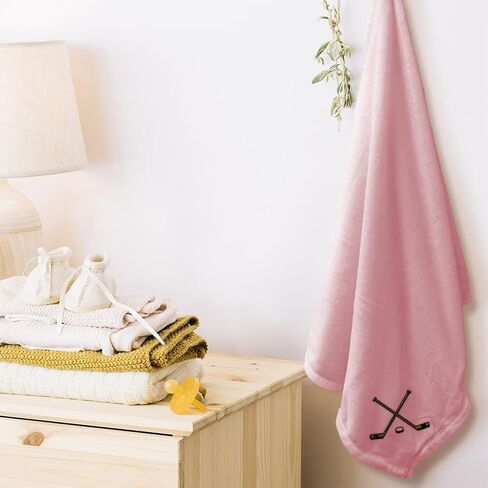 Custom Embroidery Nursery Bedding Baby Blankets for Boys & Girls Hockey Sticks in Kuwait