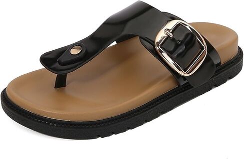 Flip-Flops For Women Thong Platform Flip Flops Open Toe Slipper Slip On Slides Leather Summer For Beach Pool Travel in Saudi Arabia