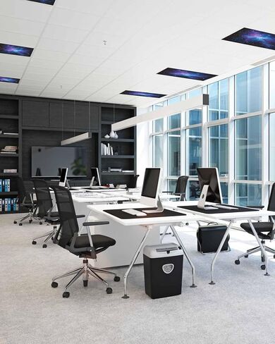 4 Pack Cute Cartoon Fluorescent Light Covers Rocket Moon Stars Night Sky Clouds Magnetic Light Covers Fluorescent Ceiling Shade Filters for Classroom Office School Home 4 x 2 Feet in Kuwait