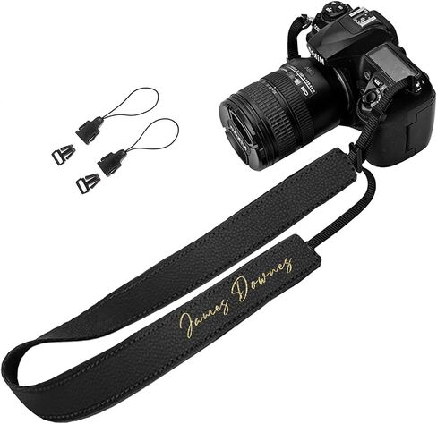 EDSG Personalized Leather Camera Strap Adjustable Camera Neck Strap Camera Belt Custom Gifts for Photographers Women Men in Kuwait