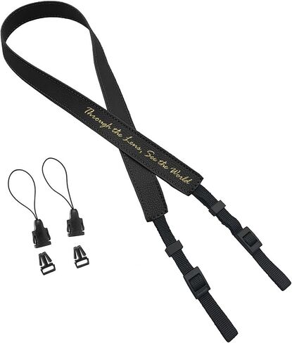 EDSG Personalized Leather Camera Strap Adjustable Camera Neck Strap Camera Belt Custom Gifts for Photographers Women Men in Kuwait