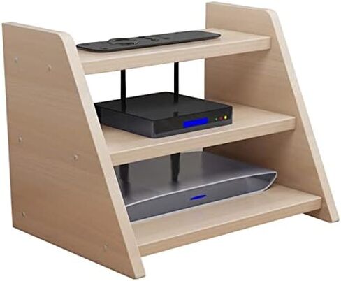Router Storage Box，Router Storage Box Set-top Box Shelf Decorative Storage Rack Three -Layers Cable Organizer Box for Bedroom， Living Room Stands，A-30x24x24cm in Saudi Arabia