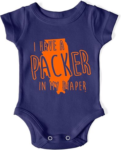 In My Diaper Packer - Chicago Rival Sports Fans Baby One Piece in Saudi Arabia