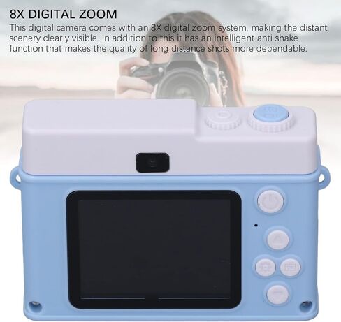 الكاميرا الرقمية 1080 بكسل ، 48 ميجا بايت 8x Zoom HD Video Camcorder مع شاشة ملونة TFT 2 بوصة ، ودعم تشغيل MP3 ، ومكافحة الهز كاميرا Selfie Vlog (الأرجواني) in Kuwait