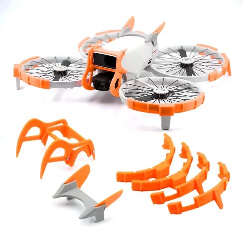 Drone Protector Kit for DJI Flip,Propeller Bumper Ring Gimbal Bumper and Flight Tail Anti-scratch Protection for DJI Flip (Orange) in Saudi Arabia