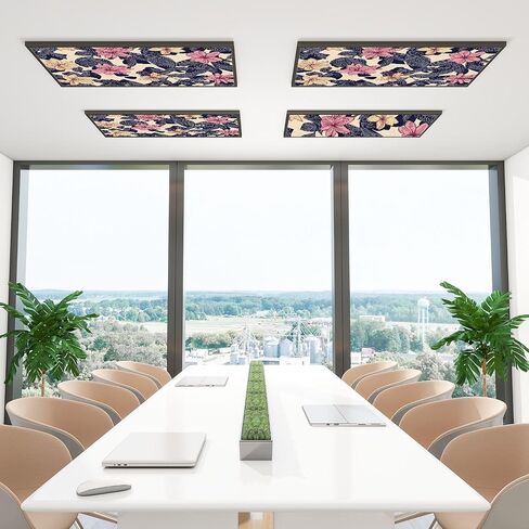 4 Pack Fluorescent Light Covers for Ceiling Lights Seamless pattern stars polka dots Cute baby for new boy Pattern for Decorative Magnetic Fluorescent Covers for Classroom Office Home 2x4 ft in Saudi Arabia