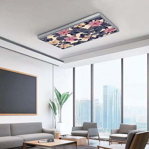 4 Pack Fluorescent Light Covers for Ceiling Lights Seamless pattern stars polka dots Cute baby for new boy Pattern for Decorative Magnetic Fluorescent Covers for Classroom Office Home 2x4 ft in Saudi Arabia