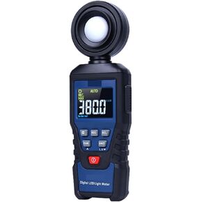 Light Meter, Digital Photometer Illuminometer Max Min Brightness Tester Luxmeter Photography Lighting Test Flow Light Meter Lux Fc Test,for Plants, Car Headlights, Home & Office LEDs