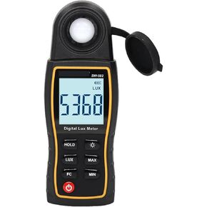 Light Meter, Unit Light Lux Uv Meter Photometer for Professional Photography Luxmeter Digital Illuminomete,for Plants, Car Headlights, Home & Office LEDs