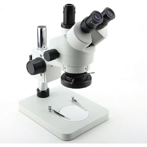 Trinocular Magnification Stereo Zoom Microscope Eyepieces for Electronics Industry (US Plug 110V)