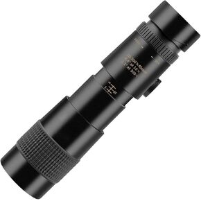 All Metal Monocular, 10-300X Zoom HD External Universal Telephoto Lens, Outdoor Mobile Phone Dual-Adjustment Zoom Telescope with Tripod