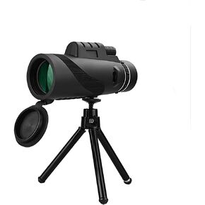 Ultra Hd, 40×60 High BAK-4 HD Monocular with Smartphone Holder & Tripod, Zoom Telescope Waterproof, Low Light Scope for Birdwatching, Hunting, Camping,for Indoor/Outdo