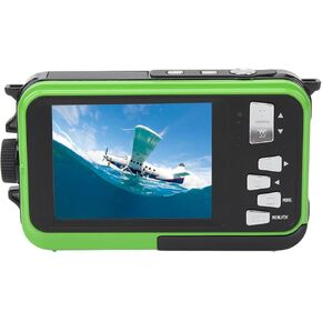 2.7K Underwater Camera, 48MP Dual Screen Digital Camera, 16X Digital Zoom 2.7K HD Video Vlogging Camera, for Snorkeling Diving Sport