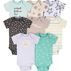 Onesies Brand unisex-baby Unisex-baby 8-pack Short Sleeve Mix & Match Bodysuits