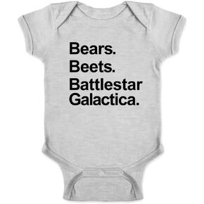 Pop Threads Bears. Beets. Novelty T-Shirt Gift Baby Toddler Kids Girl Boy T-Shirt