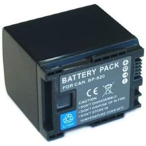 Synergy Digital Camcorder Battery, Works with Canon XA45 Camcorder, (Li-Ion, 7.4V, 2000 mAh) Ultra Hi-Capacity, Compatible with Canon BP-820 Battery
