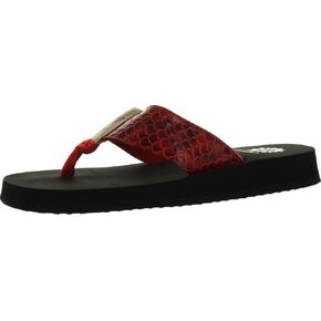 Yellow Box Womens Sammi Fashion Flip Flop Sandals,Red,9