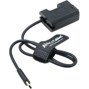 بطارية ألفين NP-FW50 Dummy إلى USB-C Type-C PD QC Cable لـ Sony A6000 | A6500 | A6300 | A7R | A7 | A33 | A35 | A37 | A55 | A7S Cameras