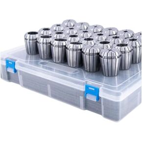 Collet Set ER11 ER16 ER20 ER25 ER32 ER40 High Precision 0.005mm 0.008mm Tools Holder Clamping ER Spring Collect Chuck ER(AA Grade (0.008),ER11-7pcs)