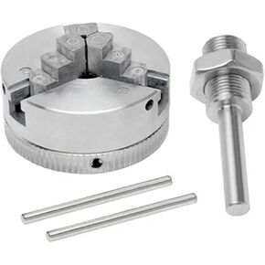 Zinc Alloy 3/4 Jaw Chuck Clamp Drill Chuck Connecting Rod Wood Turning Chuck Metal Lathe Accessories Chuck(B)