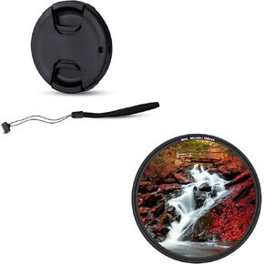 JJC 40.5mm Front Lens Cap Cover & ND1000 Fixed 10-Stop ND Filter for Sony ZV-E10 II ZV1F ZV-1F A7C A7CII A7C II A6700 with Sony 16-50mm Kit Lens or FE 28-60mm Kit Lens & More 40.5mm Thread Lenses