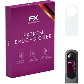 Plastic Glass Protective Film compatible with Ricoh Theta X Glass Protector, 9H Hybrid-Glass FX Screen Protector