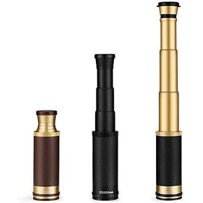 Portable Binoculars High Power 25X50 Zoom Monocular Telescope, Waterproof Shockproof, High Definition Prism for Bird Watching Hiking Concerts