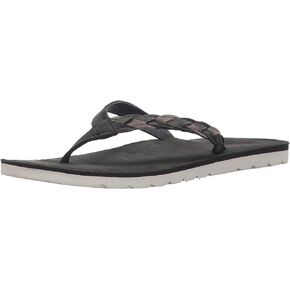 Reef Womens Sandal Voyage Sunset | Premium Real Leather Flip Flops for Women With Soft Cushion Footbed | Waterproof