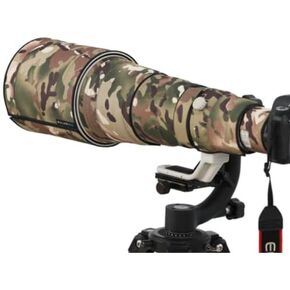 ROLANPRO Waterproof Lens Camouflage Coat for Canon EF 200-400mm F4 L is USM Extender 1.4X Rain Cover Lens Protective Sleeve Case-#9d Grass Waterproof